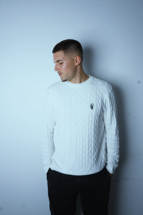Logo Sweater White